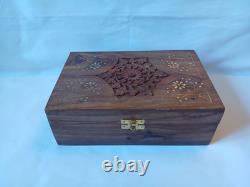 Mah Jong Set & Wooden Box 148 Large Tiles Book Count Sticks Mahjong Jongg Rare