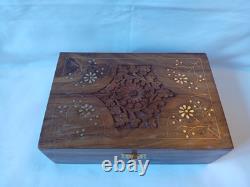 Mah Jong Set & Wooden Box 148 Large Tiles Book Count Sticks Mahjong Jongg Rare