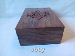 Mah Jong Set & Wooden Box 148 Large Tiles Book Count Sticks Mahjong Jongg Rare