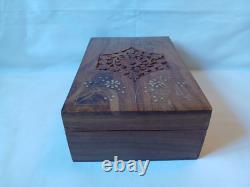 Mah Jong Set & Wooden Box 148 Large Tiles Book Count Sticks Mahjong Jongg Rare