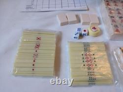 Mah Jong Set Wooden Box 148 Tiles Mainly Sealed New Book Sticks Mahjong Jongg