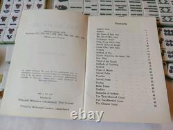 Mah Jong Set in Wooden Box 148 Large Tiles Book Sticks Mahjong Jongg Vintage