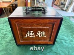 Mah Jong Vintage Antique 1920s Bamboo Wooden Box Set 235 + Pieces 146 Tiles