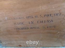 Mah Jong Vintage Antique 1923 Bamboo Wooden Box Set 135 Pieces & 148 Tiles