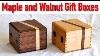 Maple And Walnut Jewelry Box