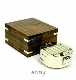 Maritime Compass With Decorative Wooden Box Nautical marine Compass set of 50