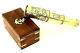 Maritime Telescope Marine Navy Antique Brass Telescope Wooden Box Set Of 20 Pcs