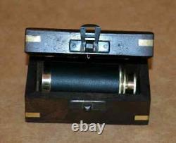 Maritime brass telescope 6 spyglass with wooden box Set of 10 piece Telescope