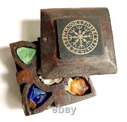 Marvel's Agatha All Along Tv Series Wooden Box With Gem Stones Set Dressing Prop