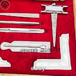 Masonic Standard Working Tools Set Full Size With Wooden Box Premium Quality