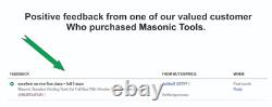 Masonic Standard Working Tools Set Full Size With Wooden Box Premium Quality