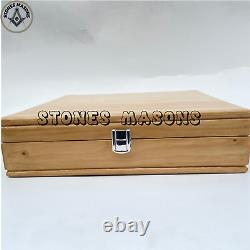 Masonic Standard Working Tools Set Full Size With Wooden Box Premium Quality