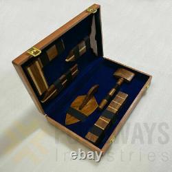 Masonic wooden working tools set with beautiful wooden box made in rose wood