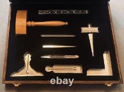 Masonic working tools Set With Wooden Box Used