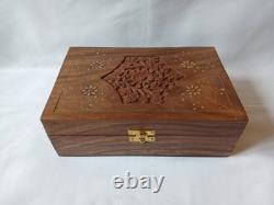 Max Robertson Mah Jong Set Wooden Box 148 Bamboo Back Tile Mahjong Jongg Vintage