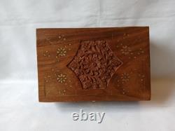 Max Robertson Mah Jong Set Wooden Box 148 Bamboo Back Tile Mahjong Jongg Vintage