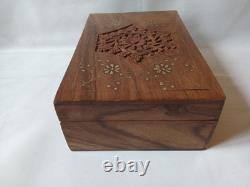 Max Robertson Mah Jong Set Wooden Box 148 Bamboo Back Tile Mahjong Jongg Vintage