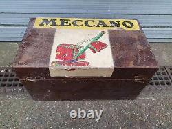 Meccano Outfit Set in Large Wooden Box