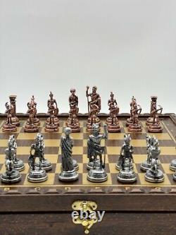 Metal Chess Pieces Boxed Solid Wooden Chess Set, Boxed Wooden Chess Set, Chess