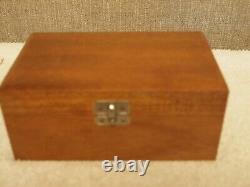 Mieux J' Attends Carved Wooden Chess Set With Divided Box Made In France