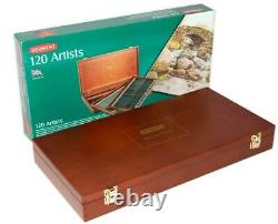 NEW 120 Colours Derwent Artist Colouring Pencils in WOODEN BOX Set Art Drawing