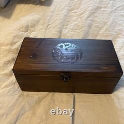 NEW HBO Game of Thrones Authentic Prop Dragon Egg Collector Wooden Box Set
