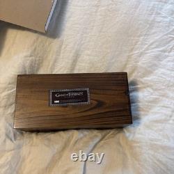 NEW HBO Game of Thrones Authentic Prop Dragon Egg Collector Wooden Box Set
