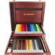 New Stabilo Carbothello 60 Chalk Pastel Coloured Pencils Artists Wooden Box Set