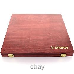 NEW STABILO CarbOthello 60 Chalk Pastel Coloured Pencils Artists Wooden Box Set