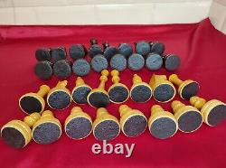 NEW! Vintage Soviet Chess Set Completely wooden BIG USSR Original box #291