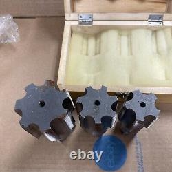 NPT Pipe Tap Set 1-1/411-1/2, 1-1/211-1/2, 211-1/2 WithWooden Box