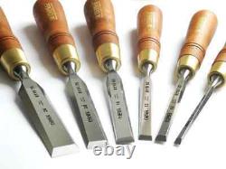 Narex Bevel Edge Chisels Premium Polished in Wooden Box Set of 6 pcs