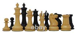 Nathaniel 1849 Antique Reproduction Vintage 3.75 Ebony/Box Wood Chess Set