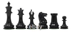 Nathaniel 1849 Antique Reproduction Vintage 3.75 Ebony/Box Wood Chess Set