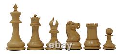 Nathaniel 1849 Antique Reproduction Vintage 3.75 Ebony/Box Wood Chess Set