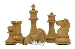 Nathaniel 1849 Antique Reproduction Vintage 3.75 Ebony/Box Wood Chess Set