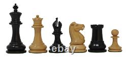 Nathaniel 1849 Antique Reproduction Vintage 3.75 Ebony/Box Wood Chess Set