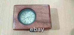 Nautical- Brass Pocket Compass Pocket Watch With Wooden Box Set of 25 Pieces