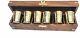 Nautical Marine Brass Anchor Shot Glasses With Wooden Box Set Of 6 Cyber Monday