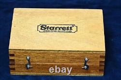 New Starrett Steel Parallels set S384K in Wooden Box 4 Pairs