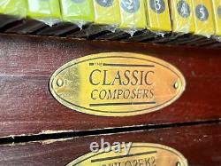 New THE CLASSIC COMPOSERS CD BOX SET Complete Wooden Cases 63-Disc Collection
