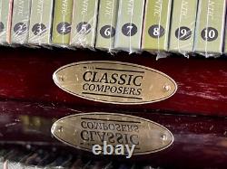New THE CLASSIC COMPOSERS CD BOX SET Complete Wooden Cases 63-Disc Collection