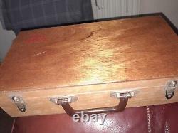 OBUT Boule Set X8 Inc Wooden Jacks Some Pitting/Minor Damage Used Wood Box