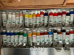 OLD HOLLAND CLASSIC OIL PAINT 40ML WOODEN BOX SET OF 34 Hardly used