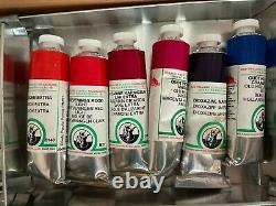 OLD HOLLAND CLASSIC OIL PAINT 40ML WOODEN BOX SET OF 34 Hardly used