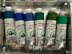 OLD HOLLAND CLASSIC OIL PAINT 40ML WOODEN BOX SET OF 34 Hardly used