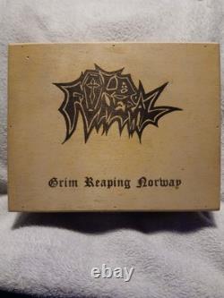 Old Funeral Grim Reaping Norway CD Wooden Box Set Ltd to 50 copies VERY RARE