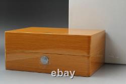Omega Original Wooden Box Set Card Holder Manual White Outer Box Authentic