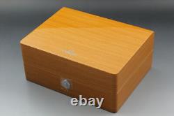 Omega Original Wooden Box Set Card Holder Manual White Outer Box Authentic