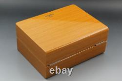 Omega Original Wooden Box Set Card Holder Manual White Outer Box Authentic